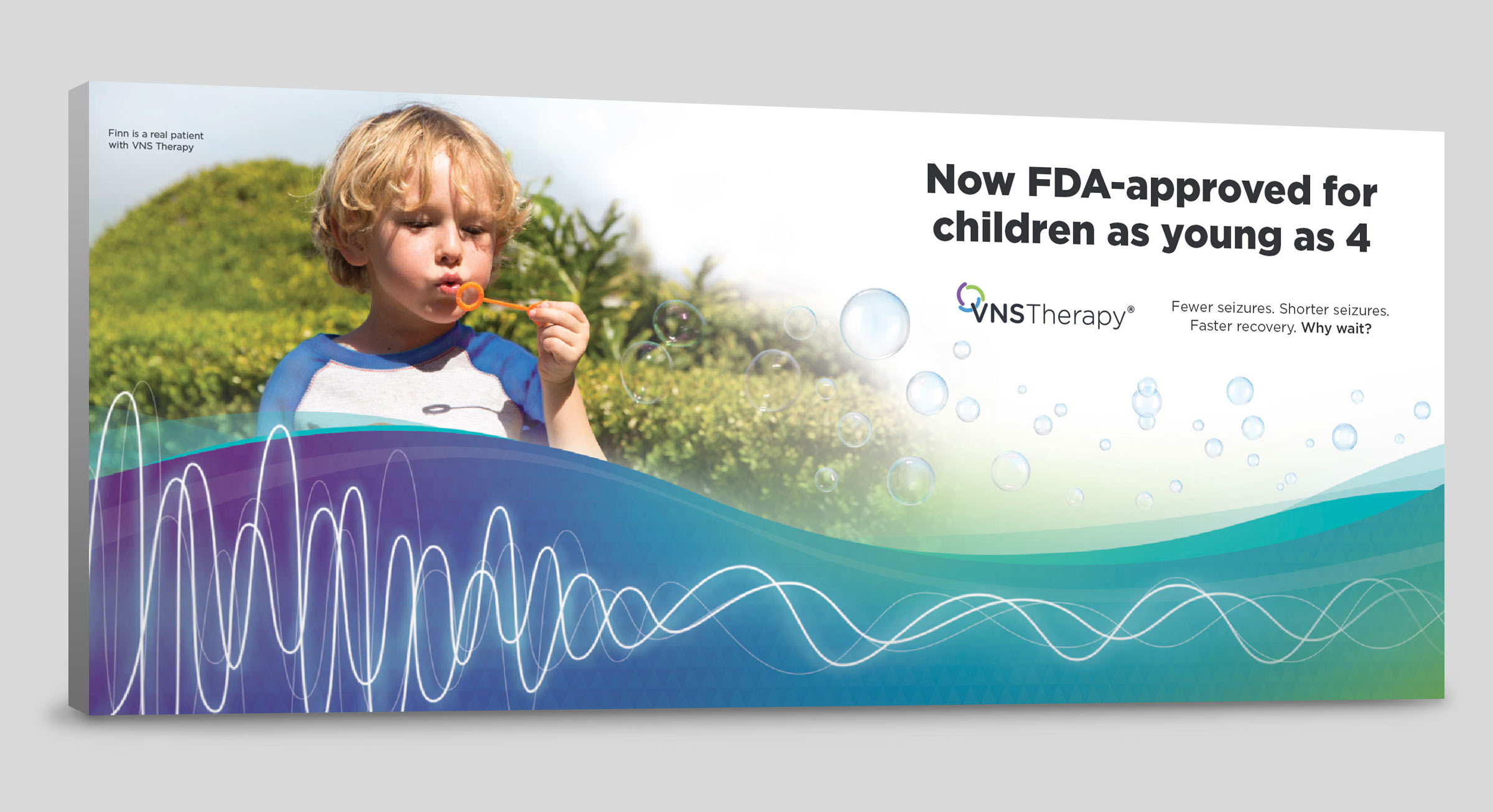 VNS Therapy Booth back wall design
