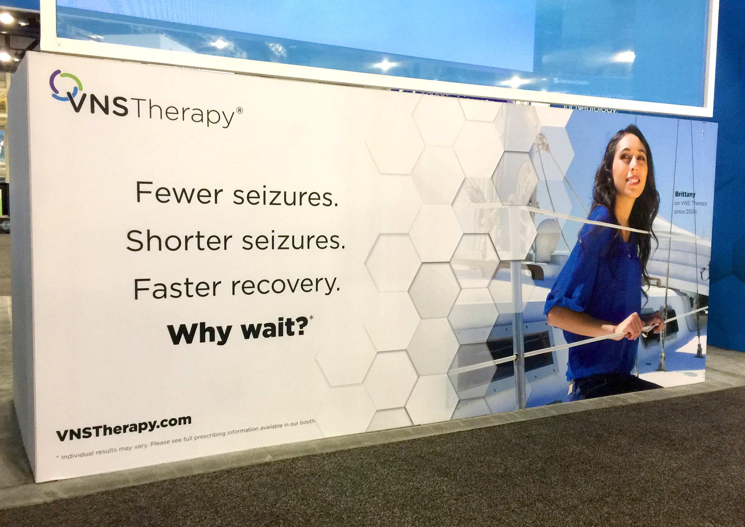 The VNS Therapy booth at AES