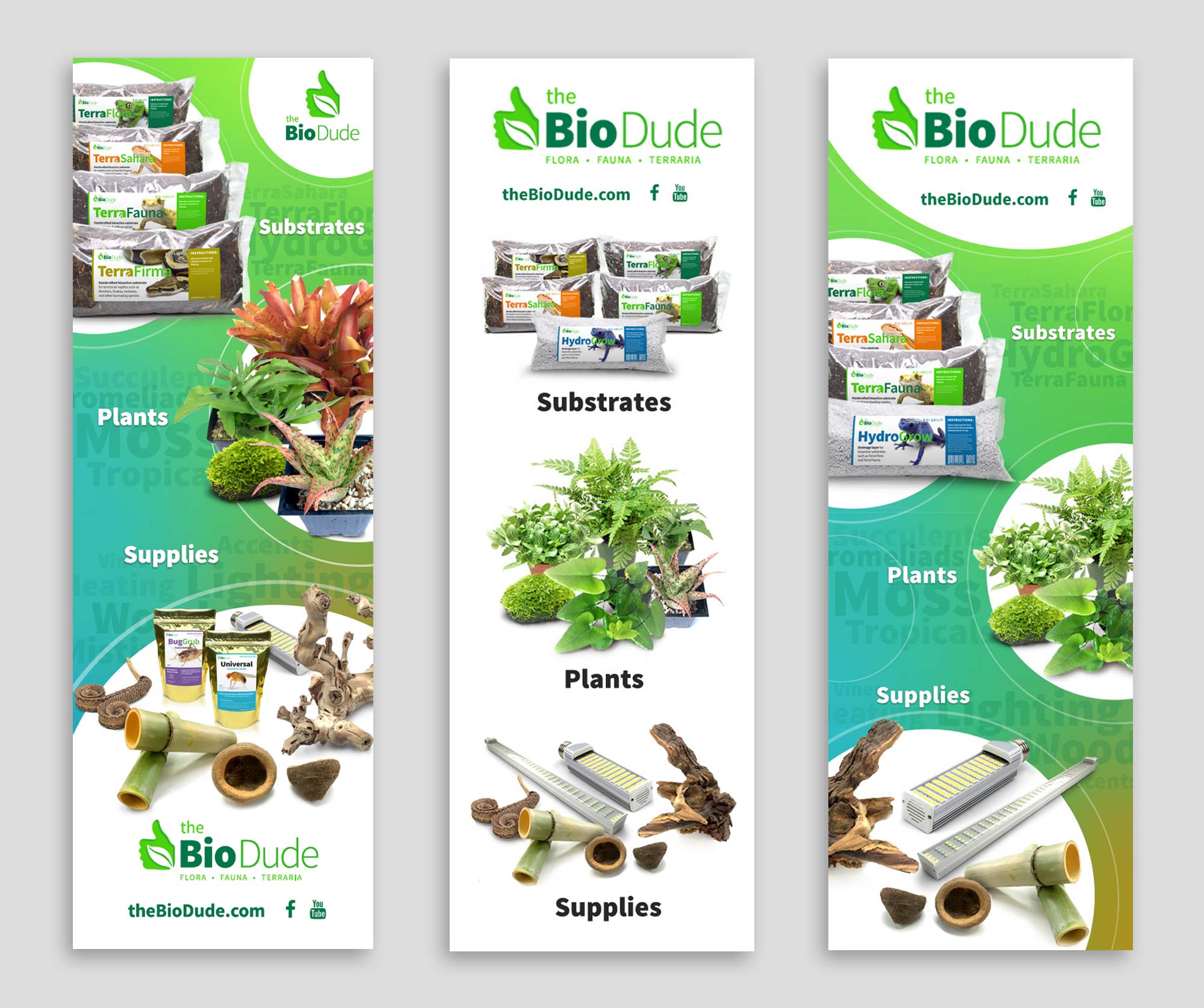 Pull up banners for The BioDude