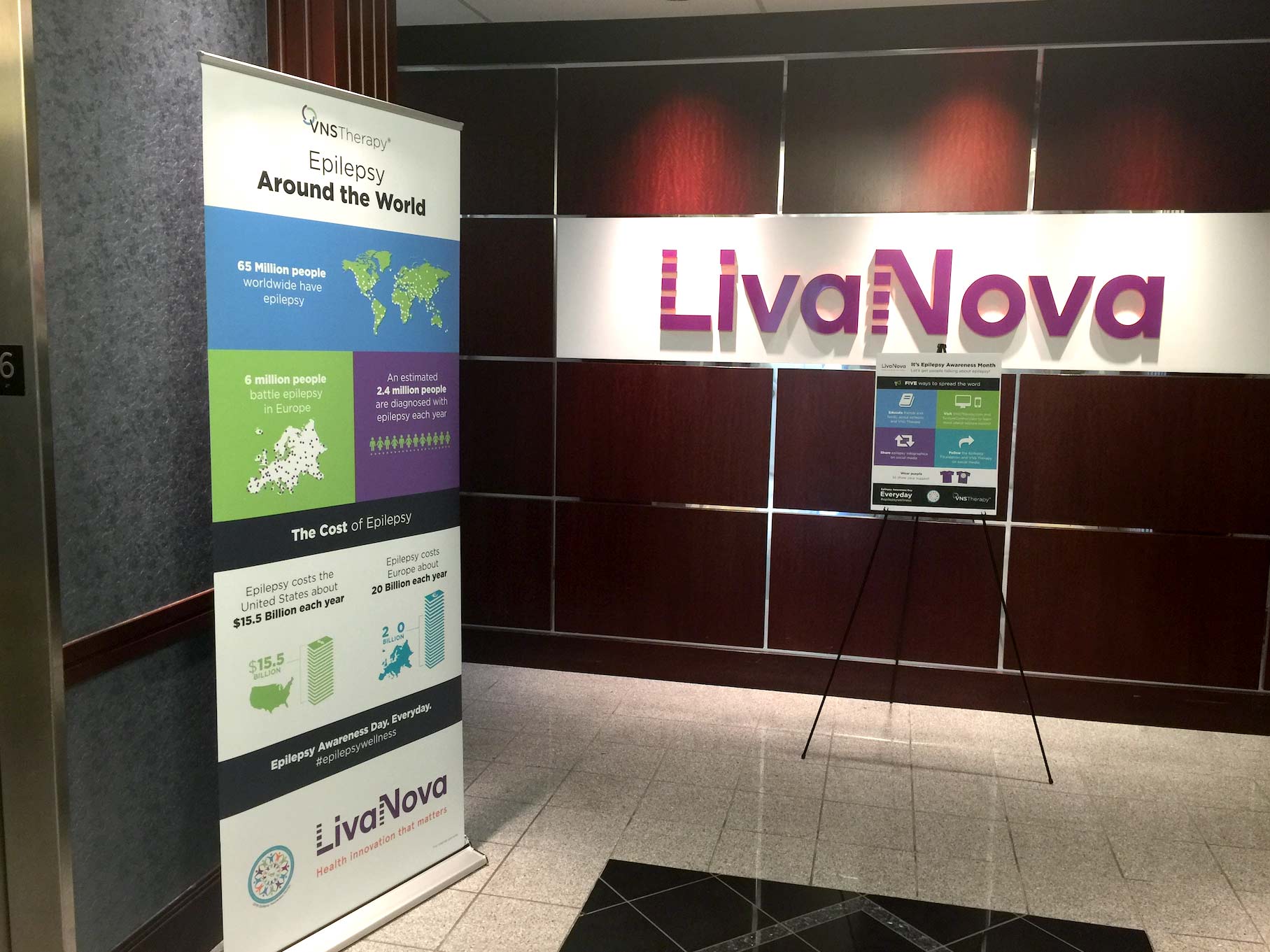 Pull up banners for Epilepsy Awareness Month