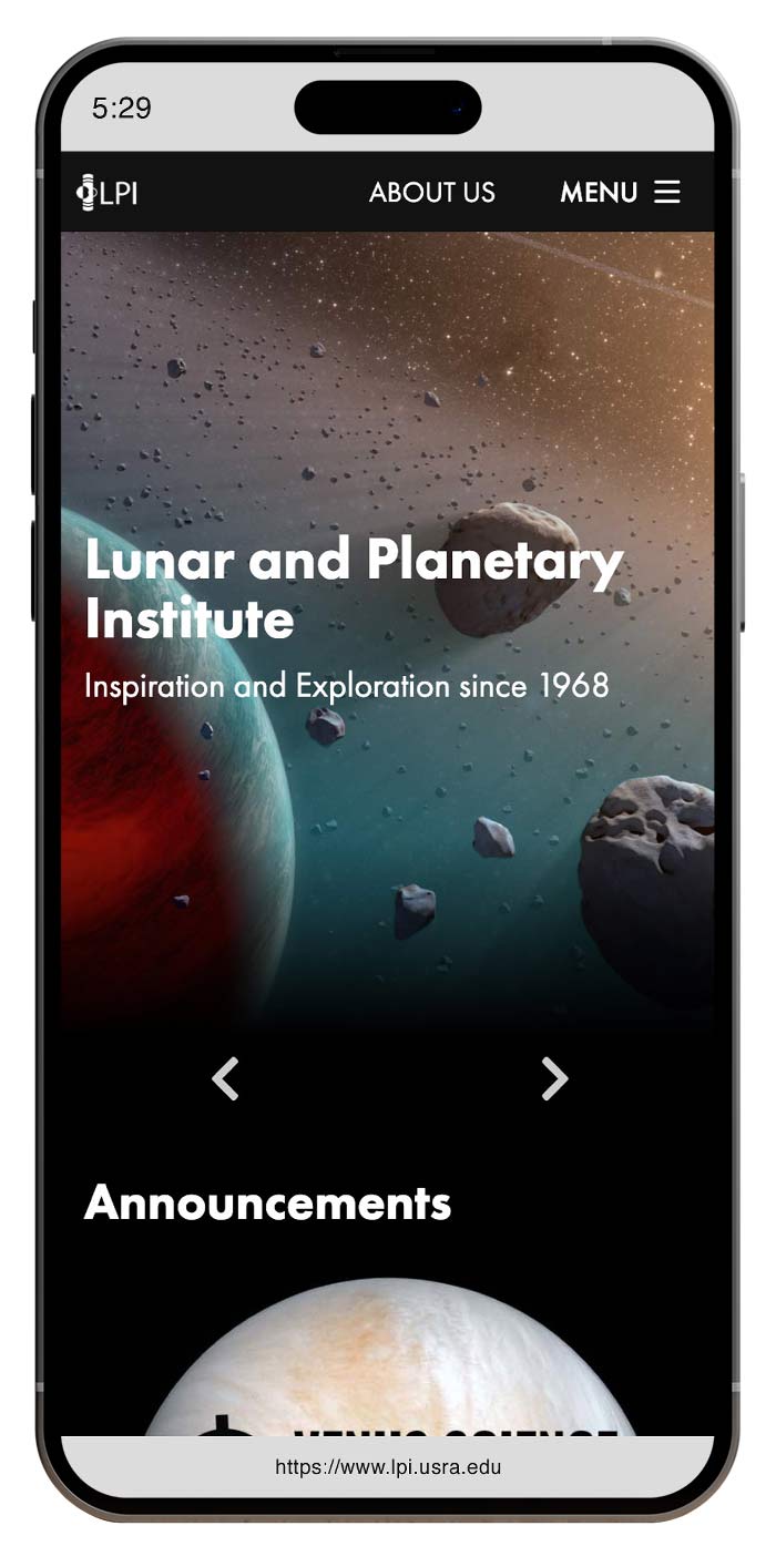 LPI mobile website