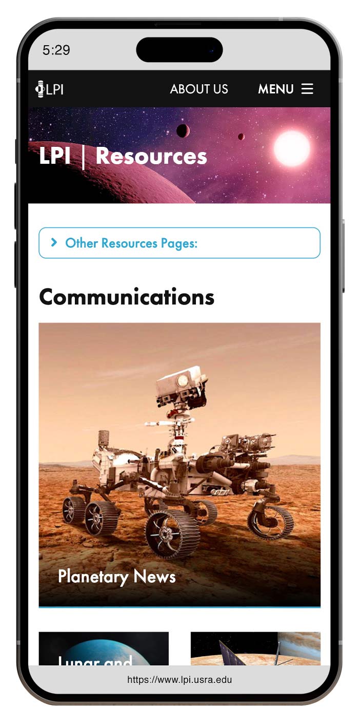 LPI mobile website