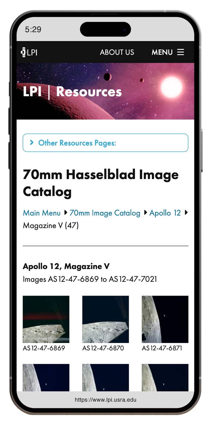 LPI mobile website