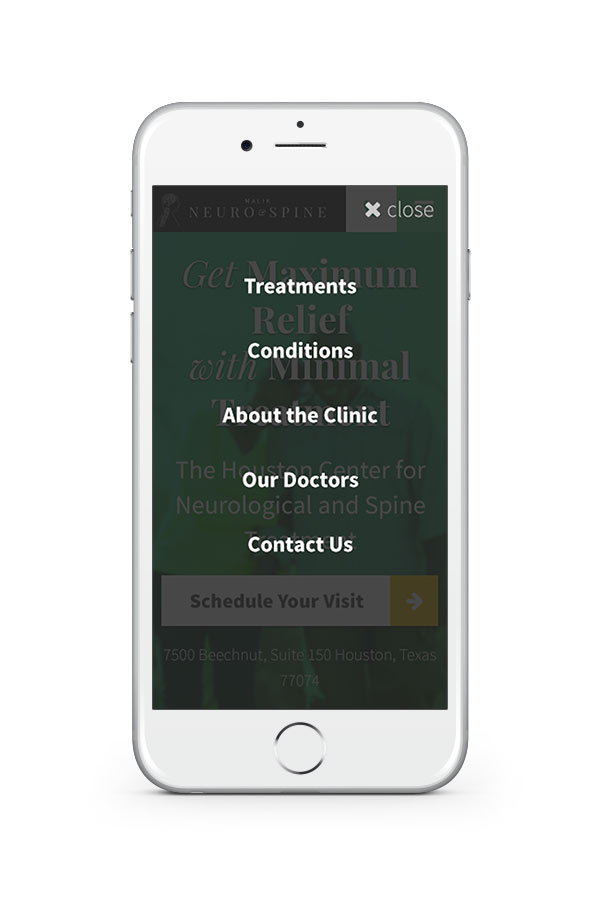 Malik & Neuro mobile website